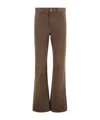 Nili Lotan Mitchell Straight-leg Trousers In Brown
