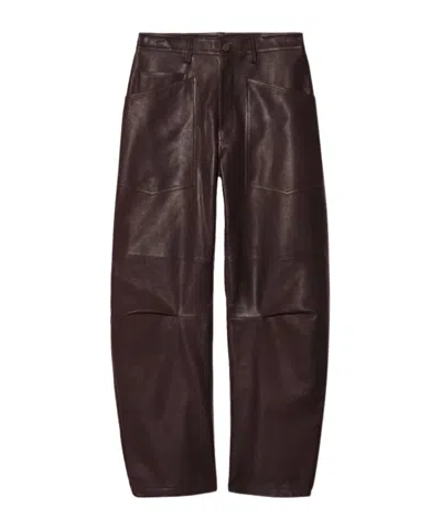Nili Lotan Belt Loop Casual Pants In Brown