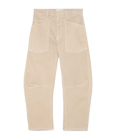 Nili Lotan Belt-loop Casual Pants In Nude