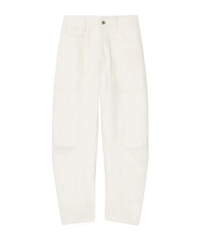 Nili Lotan Belt-loop Casual Pants In White