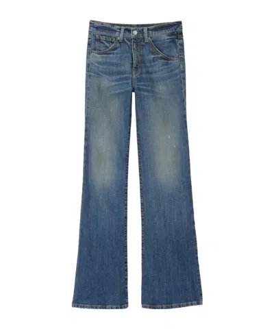 Nili Lotan Belt Loop Jeans In Blue