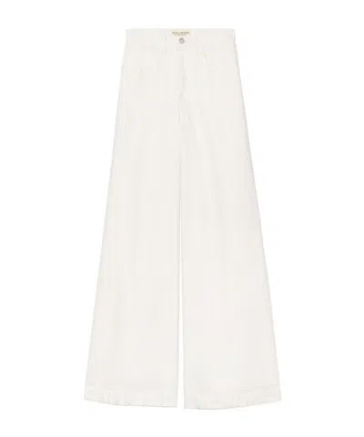 Nili Lotan Belt Loop Jeans In White