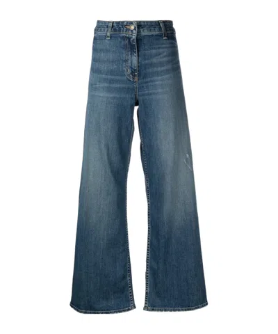 Nili Lotan Belt-loop Jeans In Blue