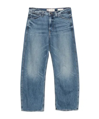 Nili Lotan Belt-loop Jeans In Blue