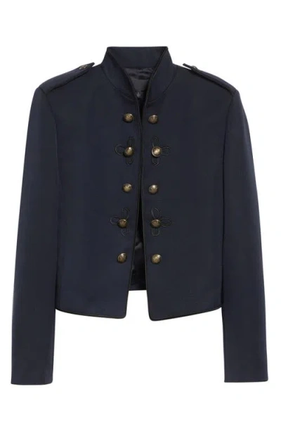 Nili Lotan Betsy Virgin Wool Military Jacket In Blue