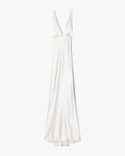 Nili Lotan Bionca Silk Dress In White