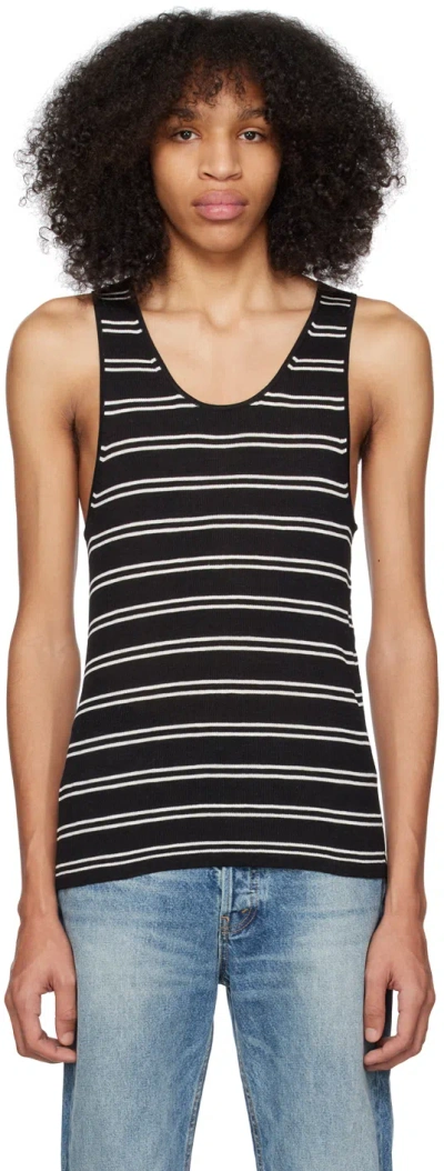 NILI LOTAN BLACK GRAYSON TANK TOP