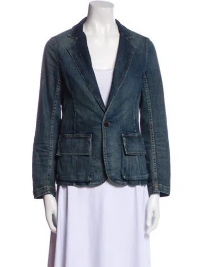 Pre-owned Nili Lotan Blazer In Blue