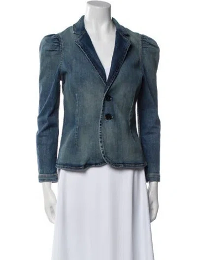 Pre-owned Nili Lotan Blazer In Blue