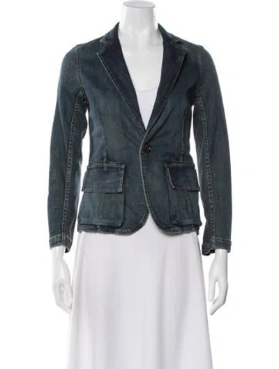 Pre-owned Nili Lotan Blazer In Blue