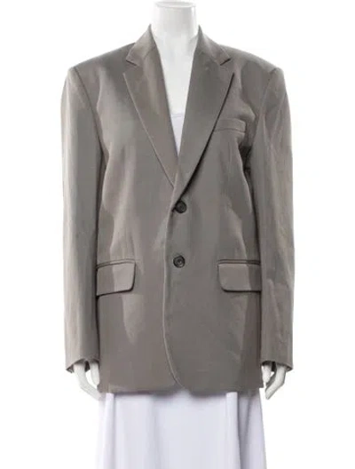 Pre-owned Nili Lotan Blazer In Gray