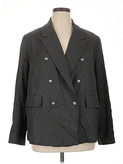 Pre-owned Nili Lotan Blazer Jacket In Gray