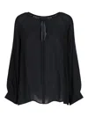 Nili Lotan Acadia Silk-chiffon Blouse In Black