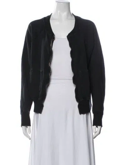 Pre-owned Nili Lotan Bomber Jacket In Black