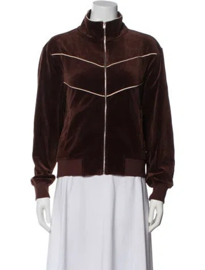 Pre-owned Nili Lotan Bomber Jacket In Brown