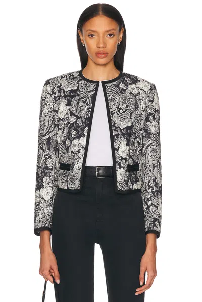 Nili Lotan Bono Jacket Mixed Paisley Print
