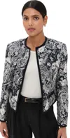 Nili Lotan Bono Paisley Open-front Jacket