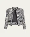 Nili Lotan Bono Paisley Open-front Jacket