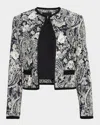 Nili Lotan Bono Paisley Open-front Jacket