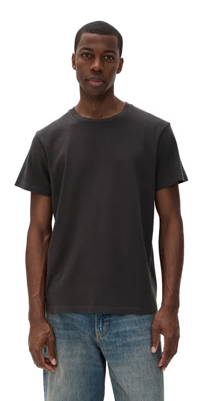 Nili Lotan Bradley Tee Slate In Black