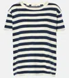 Nili Lotan Brady Striped Cotton T-shirt In Blue