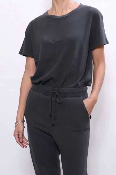 Nili Lotan Brady Tee In Grey In Blue