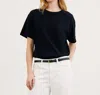Nili Lotan Brady Tee In Washed Black In Black