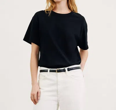Nili Lotan Brady Tee In Washed Black