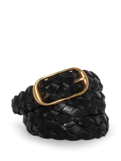 Nili Lotan Branded Belt In Black