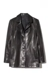 Nili Lotan Brett Leather Jacket In Black