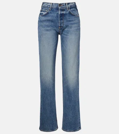 Nili Lotan Briana Straight Jeans In Blue