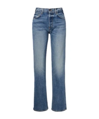 Nili Lotan Briana Straight Jeans In Blue