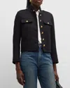 Nili Lotan Briella Cotton Jacket In Black