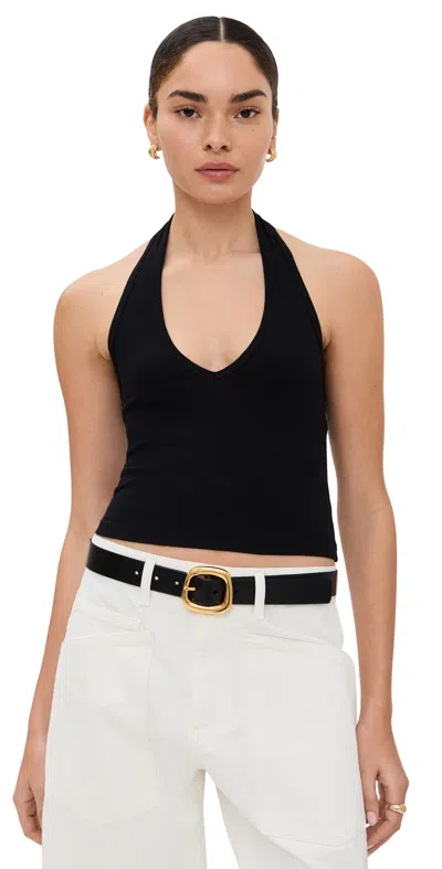 Nili Lotan Britt Halter Top Black