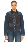 NILI LOTAN BROOKLYN DENIM JACKET
