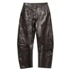 Nili Lotan Leather Pants In Brown