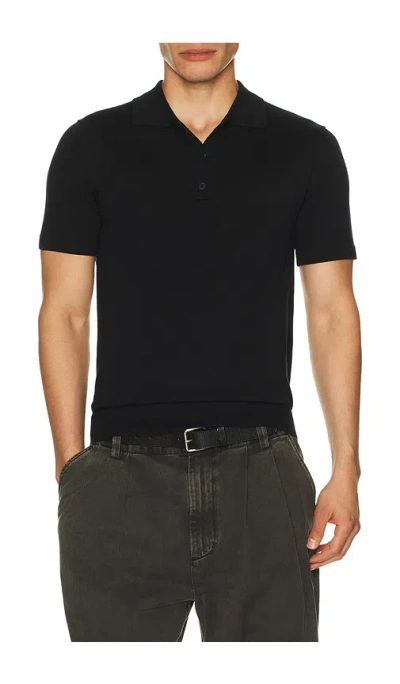 Nili Lotan Bryce Polo Sweater In Black