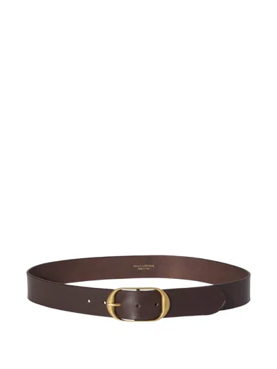 Nili Lotan Buckle Belt In Brown