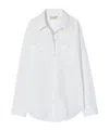 Nili Lotan Button-down Long-sleeved Shirt In White