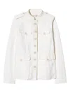 Nili Lotan Button-front Flap-pocket Military Jacket In White
