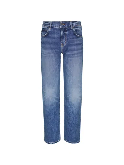 Nili Lotan Button Jeans In Blue