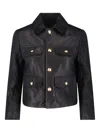 Nili Lotan Long Sleeve Jacket With Front Pockets And Buttons In Black