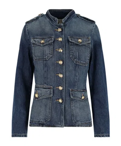 Nili Lotan Button Long Sleeve Denim Jacket
