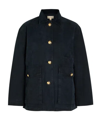 Nili Lotan Button-front Casual Jacket In Black