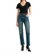 Nili Lotan Calla High-rise Straight Leg Jean In Simon Wash In Multi
