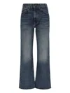 Nili Lotan High-waisted Blue Denim Jeans In Blue