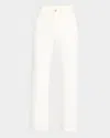 Nili Lotan Calla Straight-leg Ankle Raw-hem Jeans