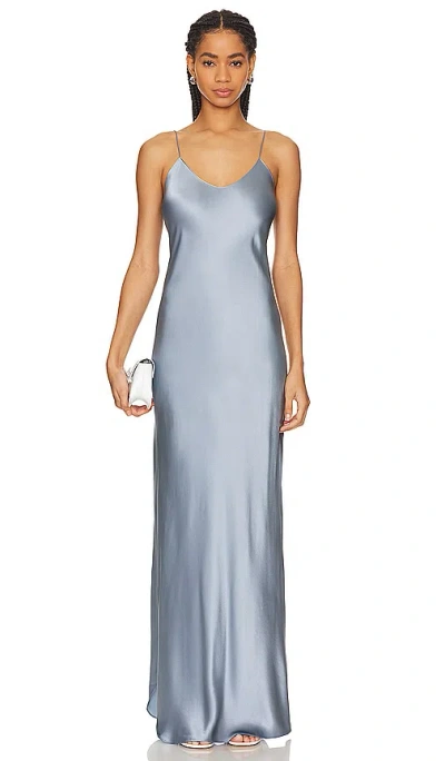 Nili Lotan Cami Gown In Blau