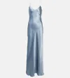 Nili Lotan Cami Gown In Blau