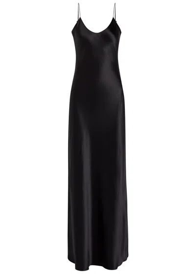 Nili Lotan Cami Silk Gown In Black